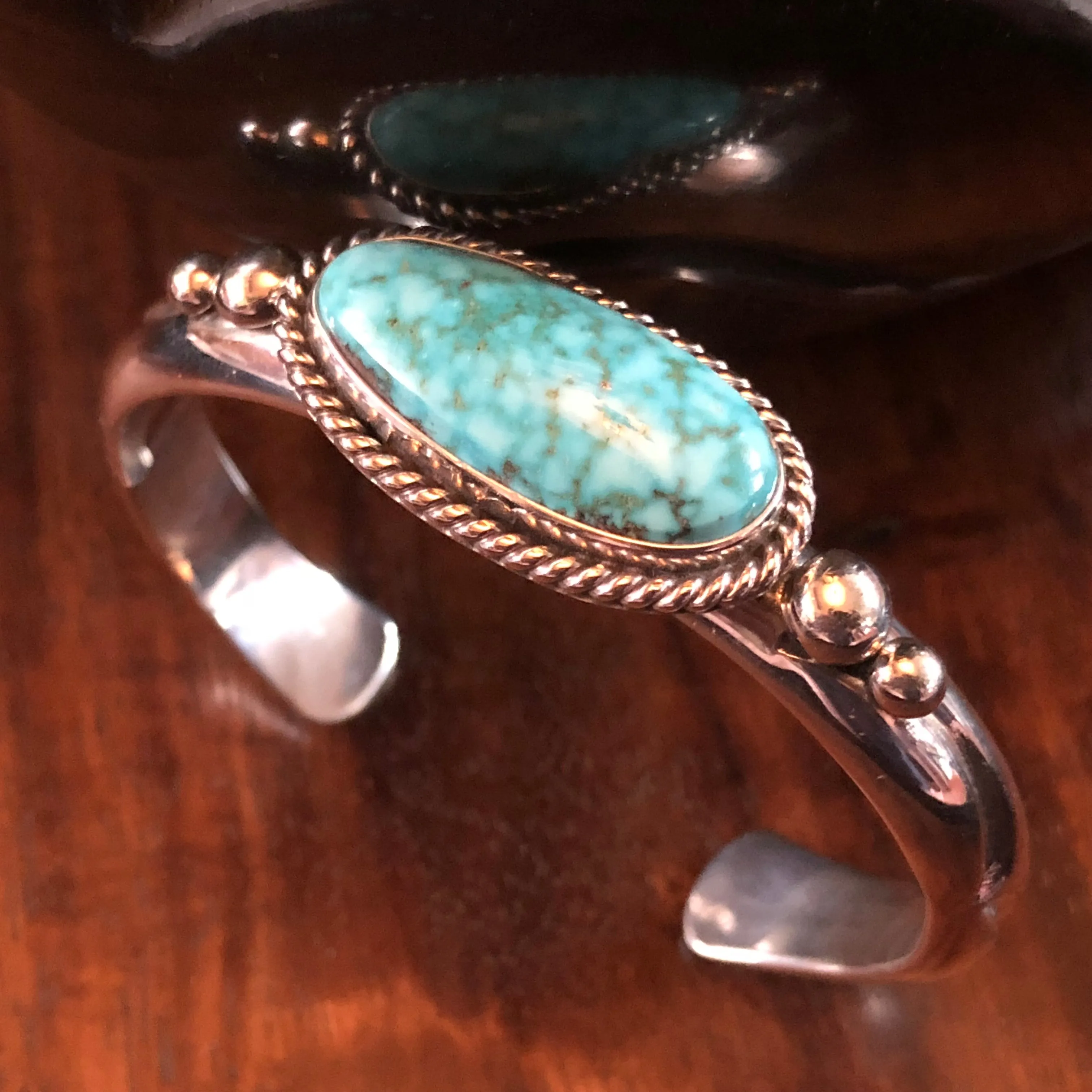 Native American Turquoise Bracelet by Albert Lee