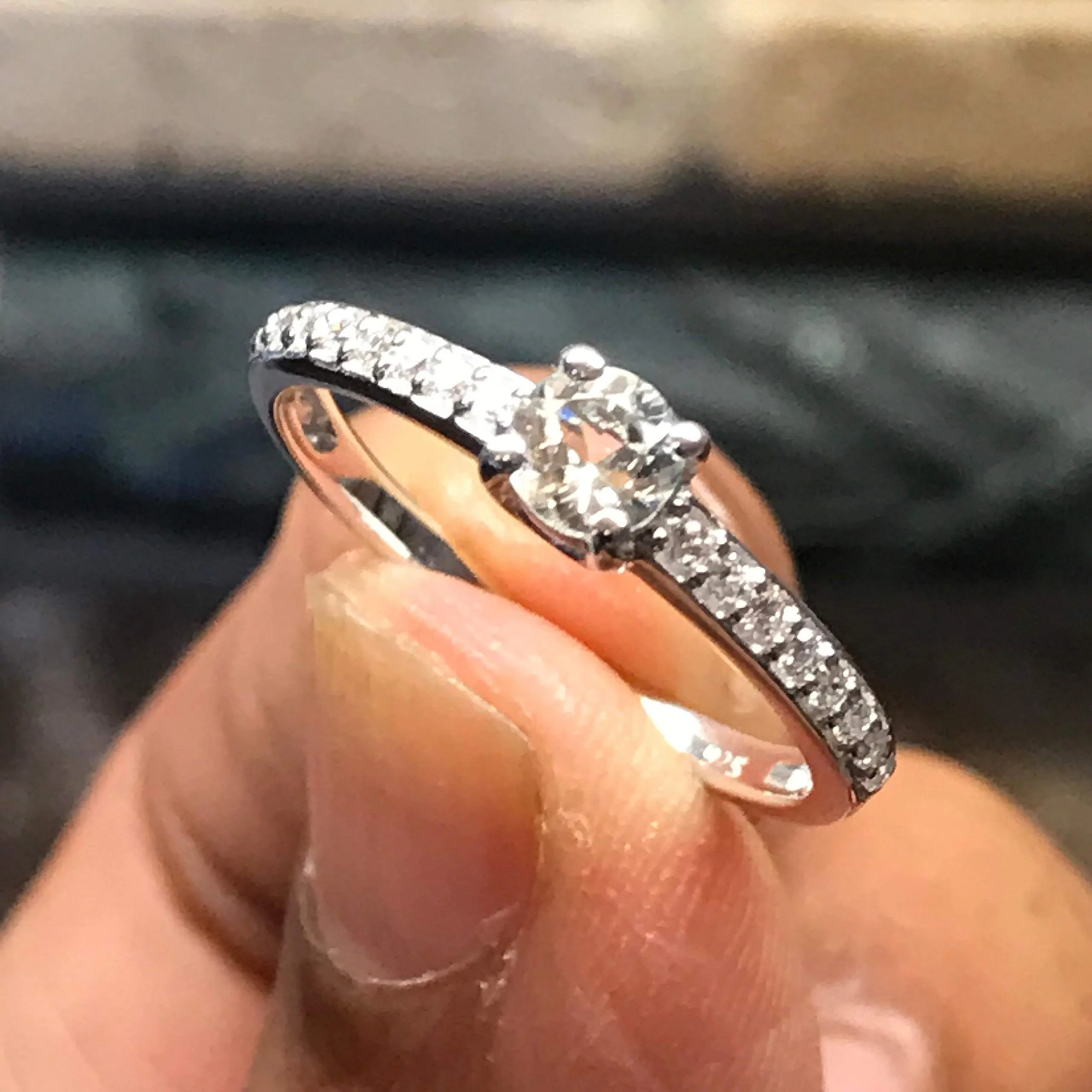 Natural Aquamarine 925 Solid Sterling Silver Engagement Ring Size 6, 7, 8, 9