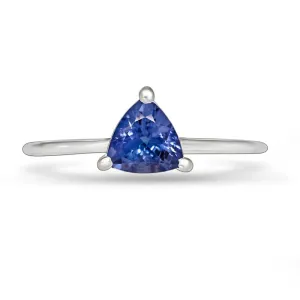 Natural Blue Tanzanite 925 Solid Sterling Silver Engagement Ring Size 6, 7, 8, 9