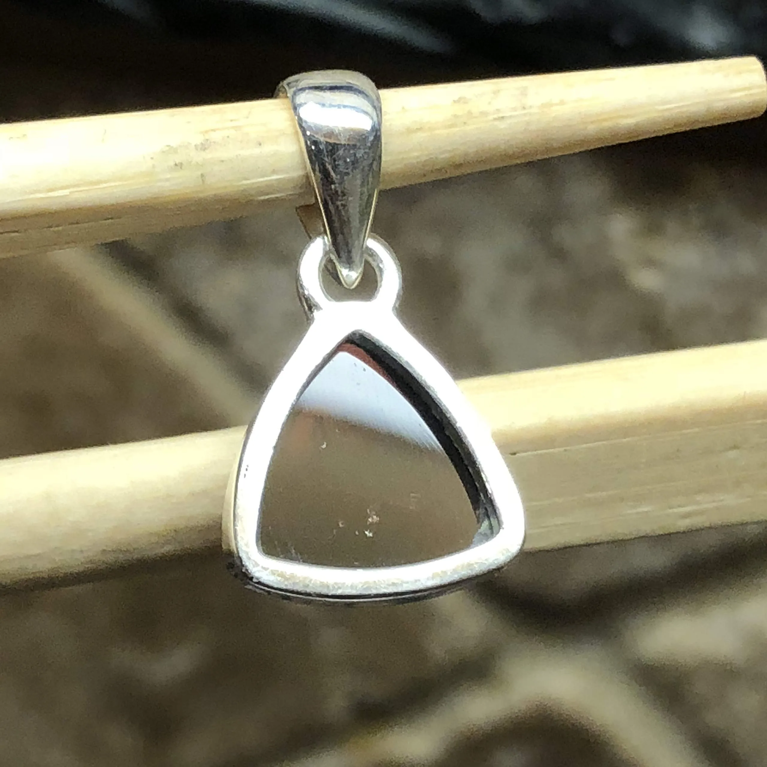 Natural Cabochan Garnet 925 Solid Sterling Silver Pendant 20mm