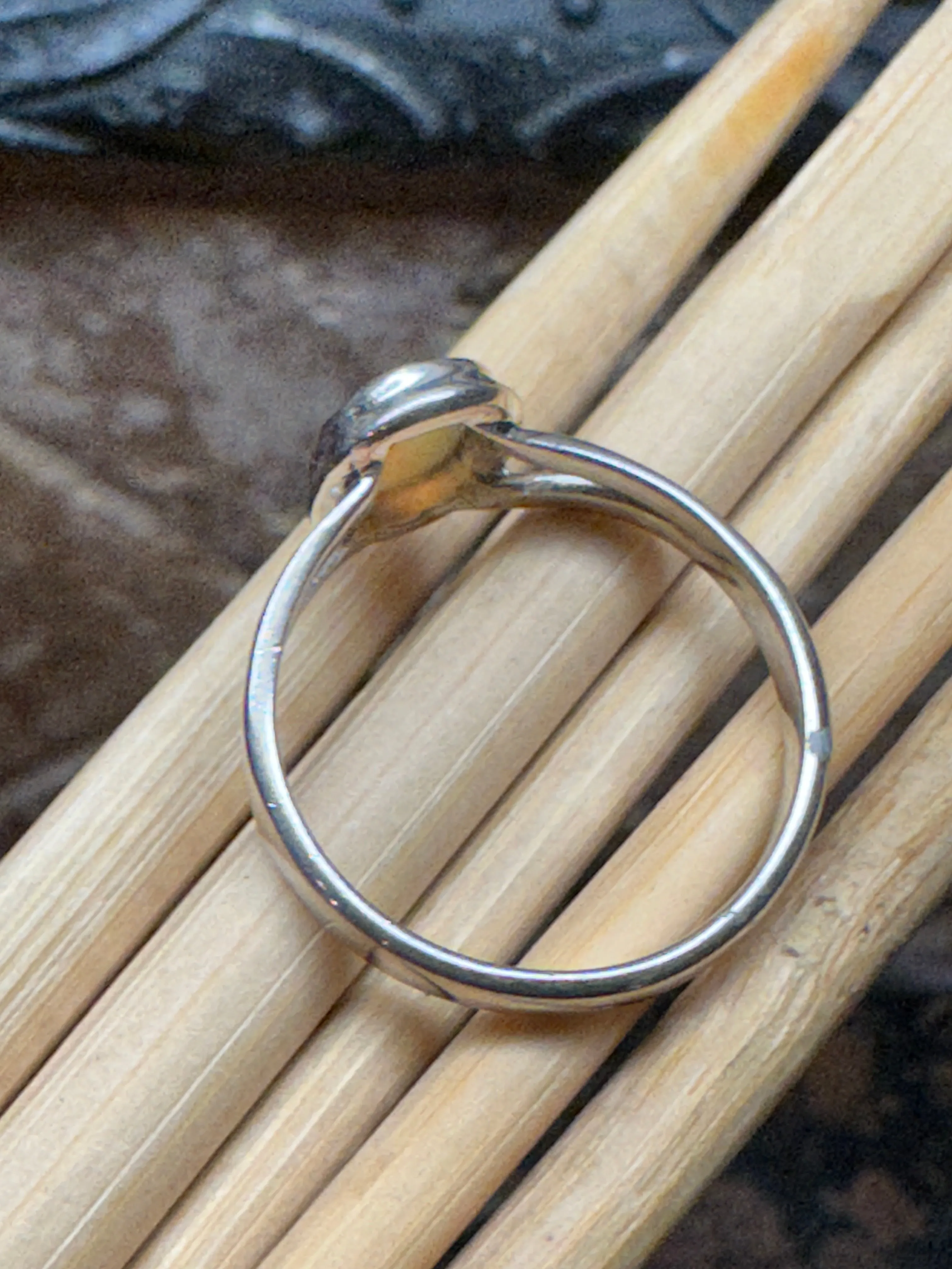 Natural Ethiopian Opal 925 Solid Sterling Silver Engagement Ring Size 9