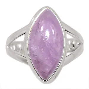Natural Pink Kunzite 925 Solid Sterling Silver Ring Size 9.25