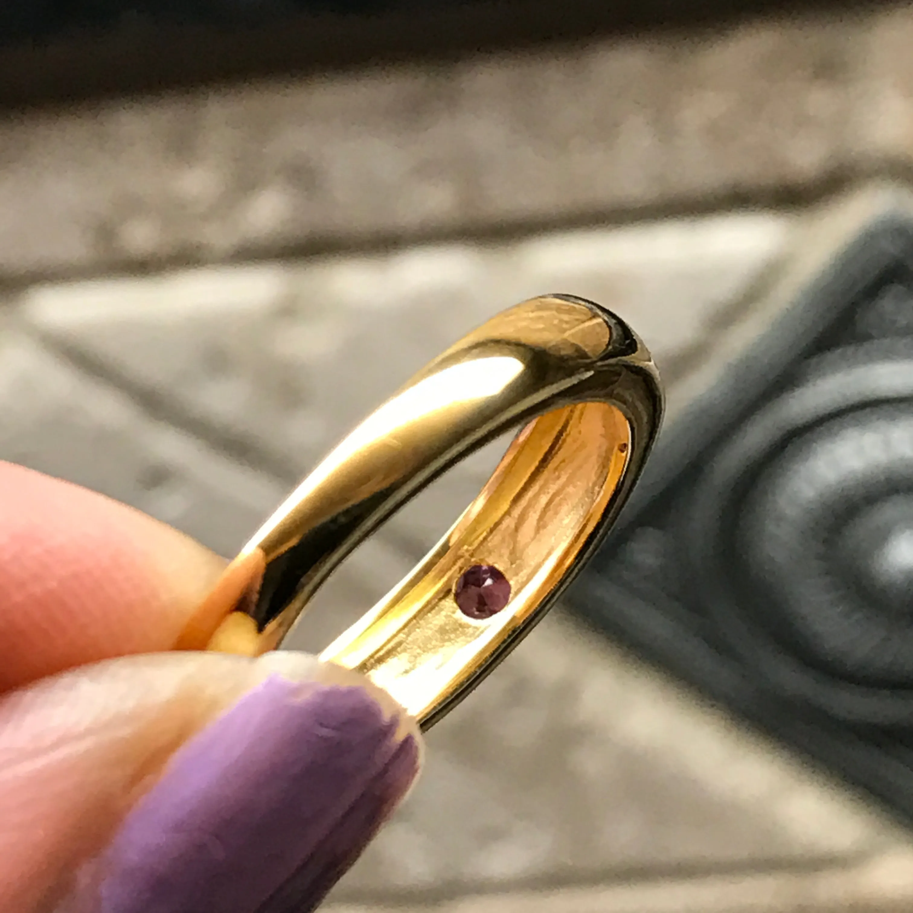 Natural Pink Tourmaline 14K Yellow Gold Vermeil Sterling Silver Engagement Ring Size 6, 7, 8