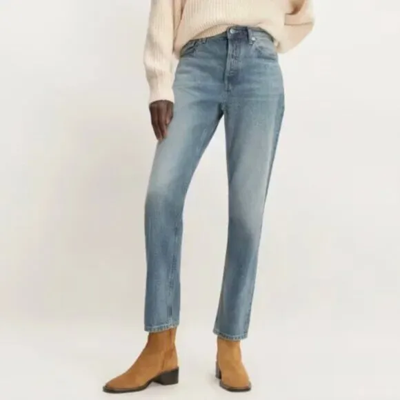 NEW Everlane The 90s Cheeky Jean Womens 28 Vintage Mid Blue Denim
