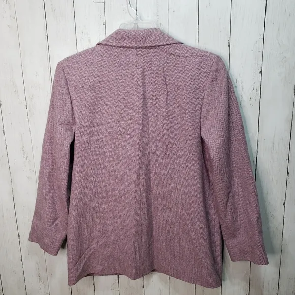 New! Vintage Pendleton Women's Dusty Rose Virgin Wool  Lambswool Jacket Size 14.