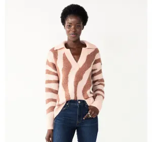 Nine West Women's Polo Collared Sweater WW23S137RP