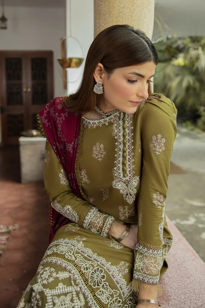 NW-11 | Qalamkar Qline Linen Winter Collection 2021 | Unstitched Embroidered Organza Suits