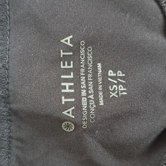 NWT Athleta Women Robe Rincon Lightweight Black Tank Mini Dress Elastic Waist XS