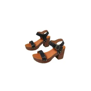 Open Toe Block Heels Sandals