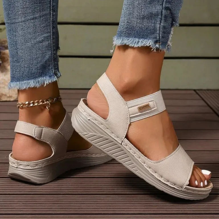 Open Toe Flats Sandals