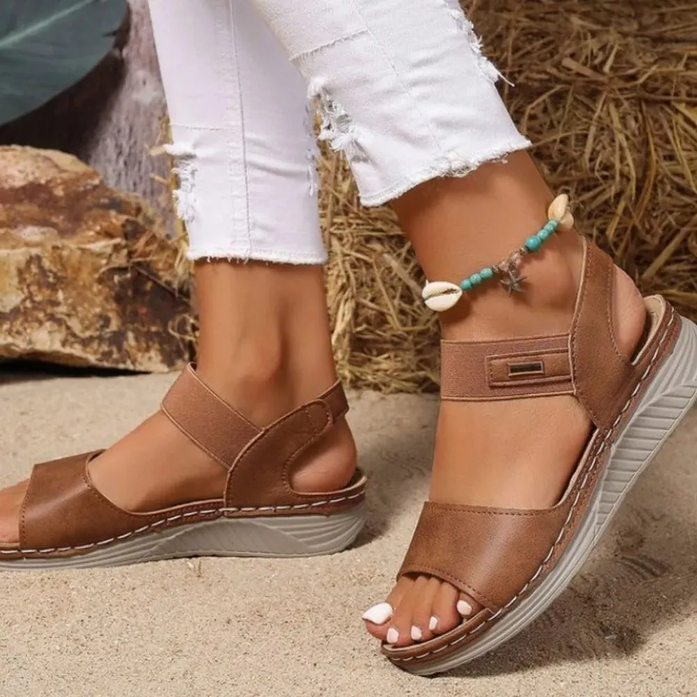Open Toe Flats Sandals