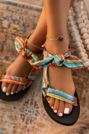 Open Toe Flats Sandals