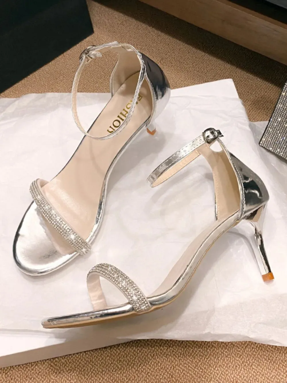 Open Toe Stiletto Sandals