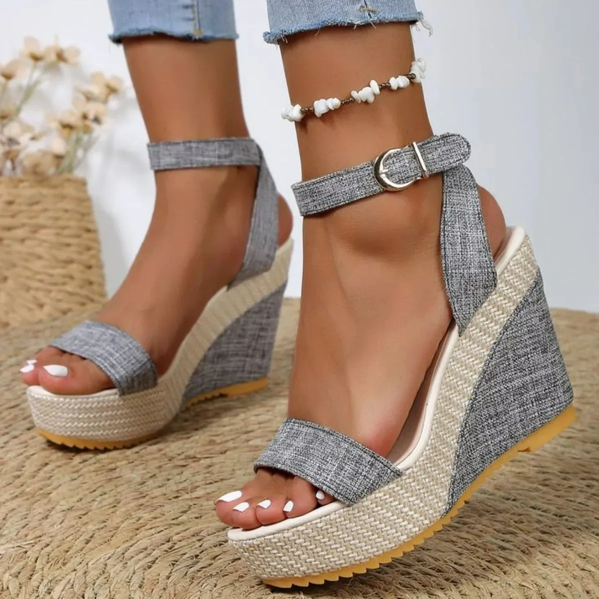 Open Toe Wedge Sandals