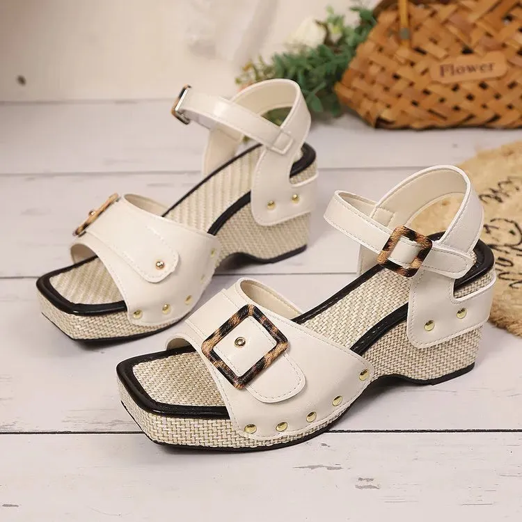 Open Toe Wedge Sandals