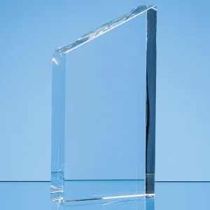 Optical Crystal Diagonal Slope Award (Subsurface Engraved)