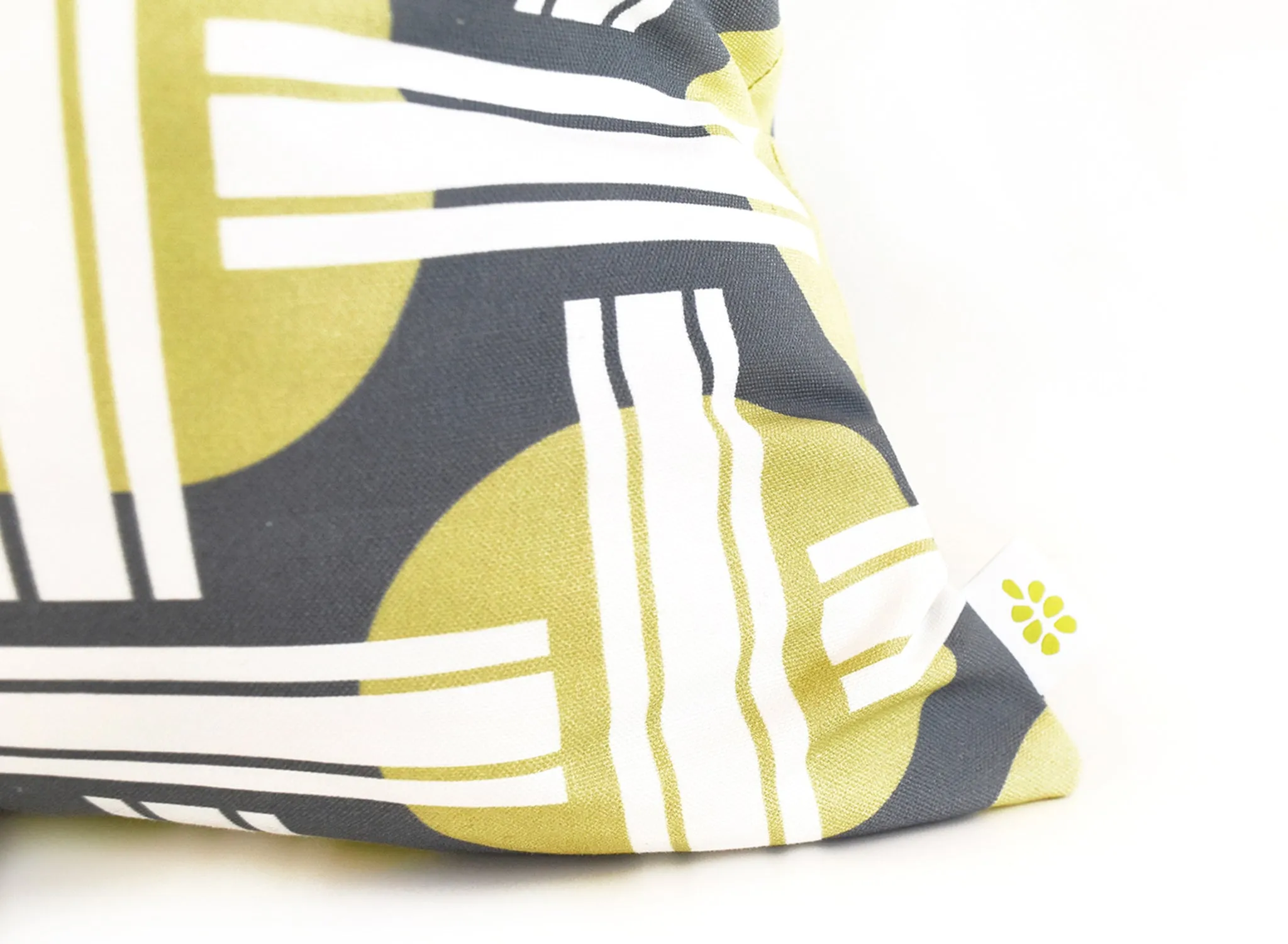 Orient Linen Cotton Pillow (18x18) – Moss Green