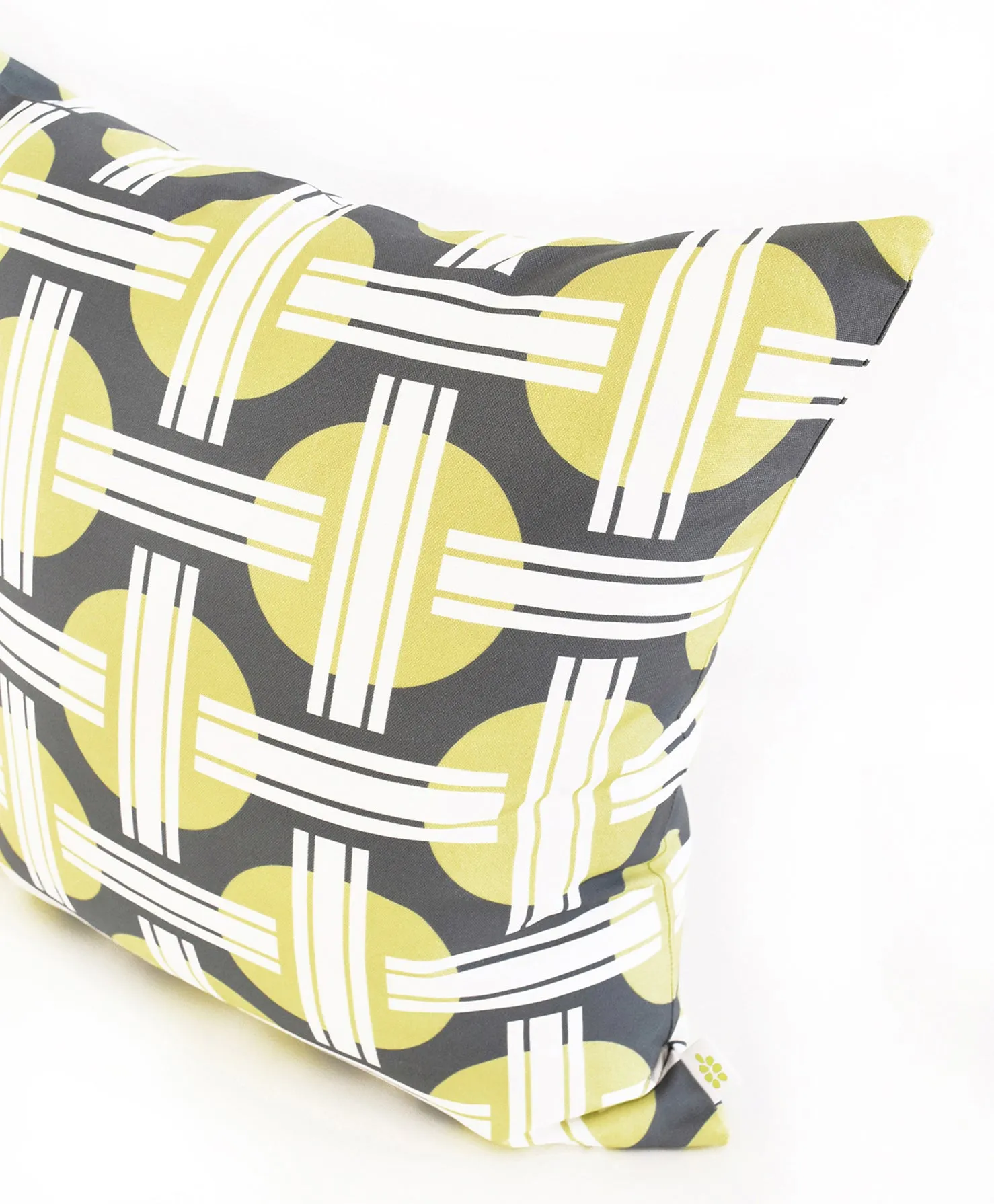 Orient Linen Cotton Pillow (18x18) – Moss Green