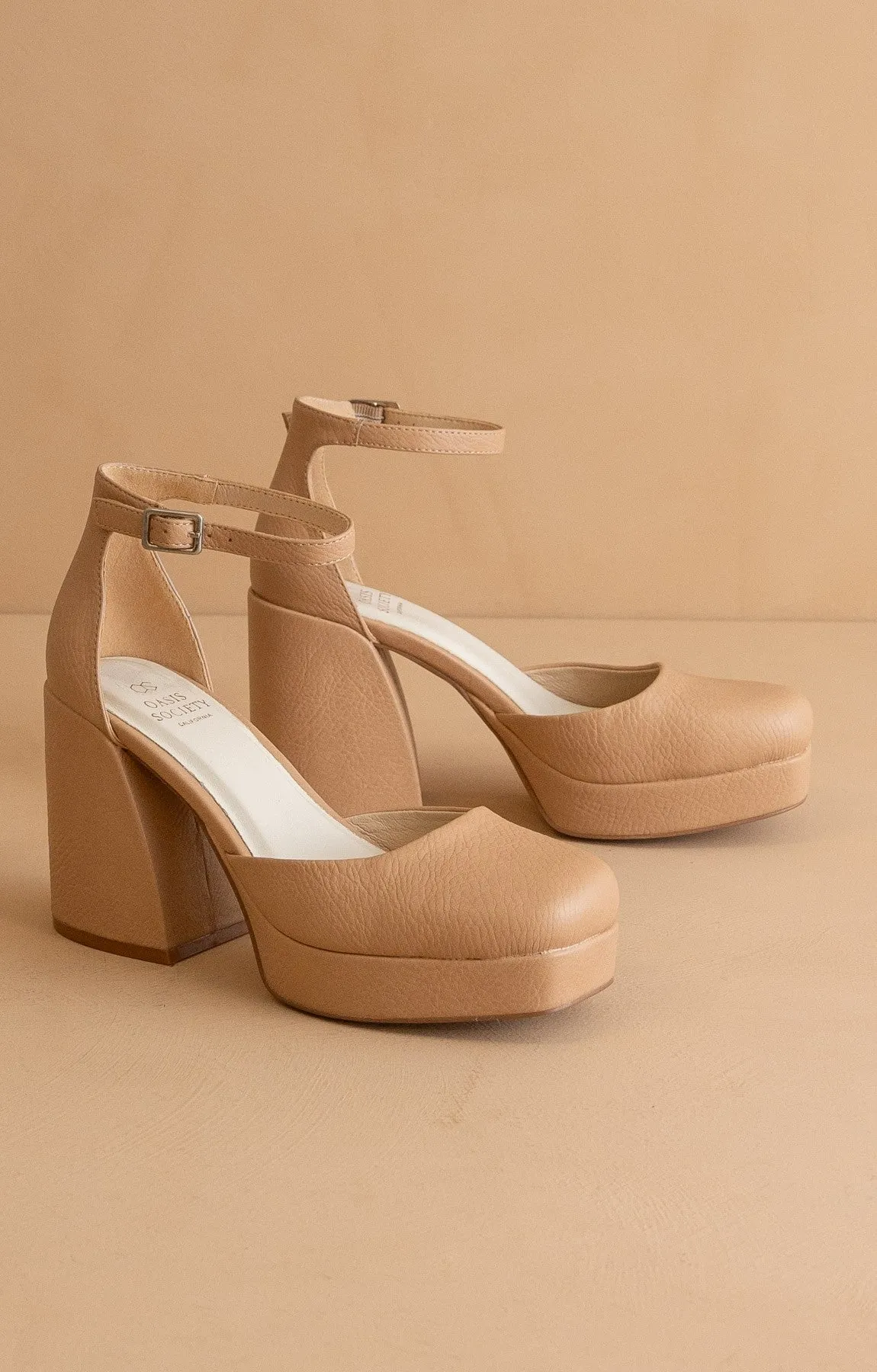 Oslo Chunky Platform Mary Jane Heels
