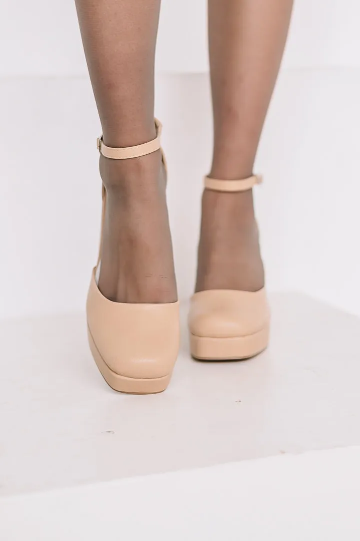 Oslo Chunky Platform Mary Jane Heels
