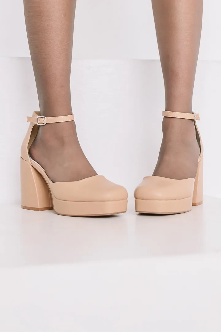 Oslo Chunky Platform Mary Jane Heels
