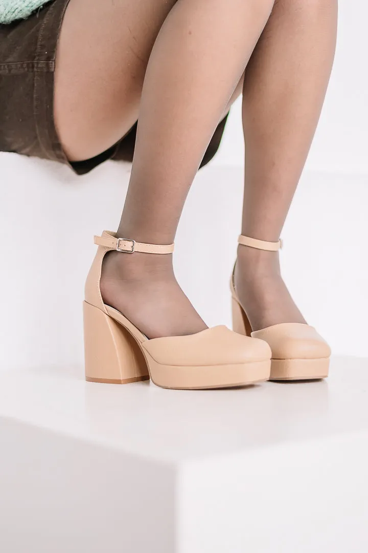 Oslo Chunky Platform Mary Jane Heels