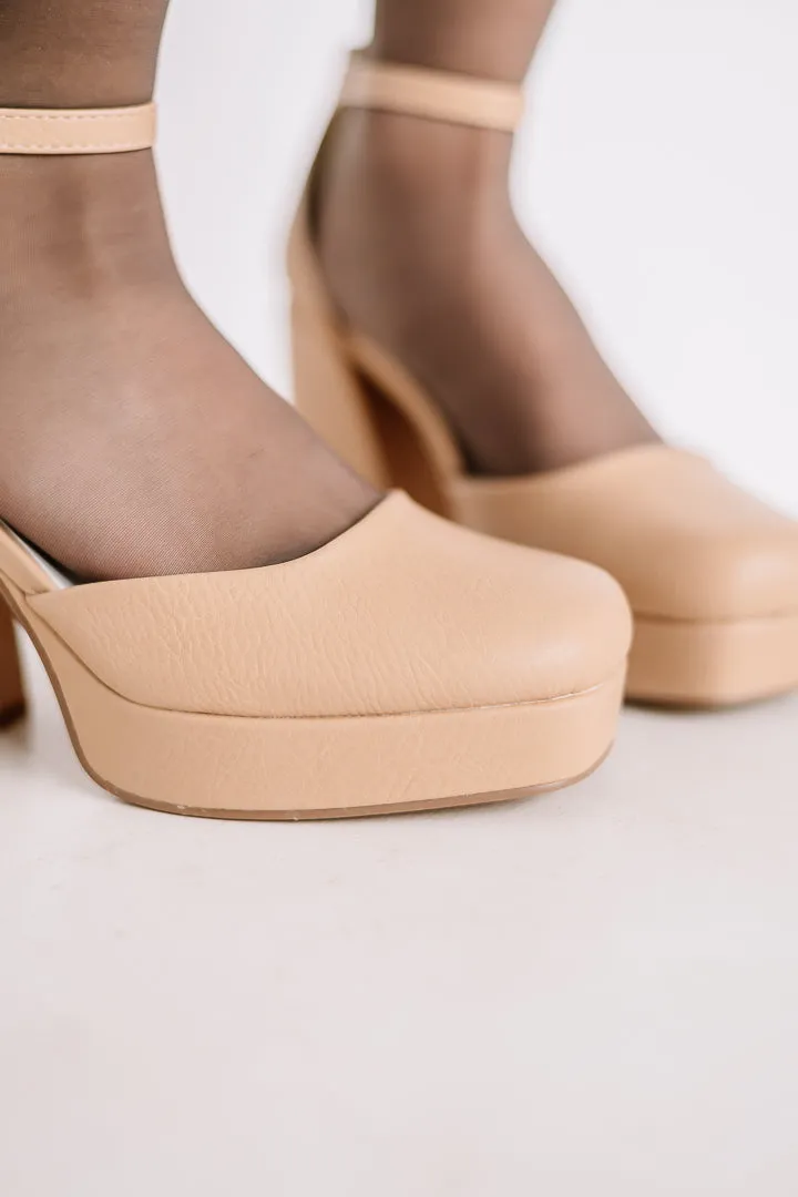 Oslo Chunky Platform Mary Jane Heels