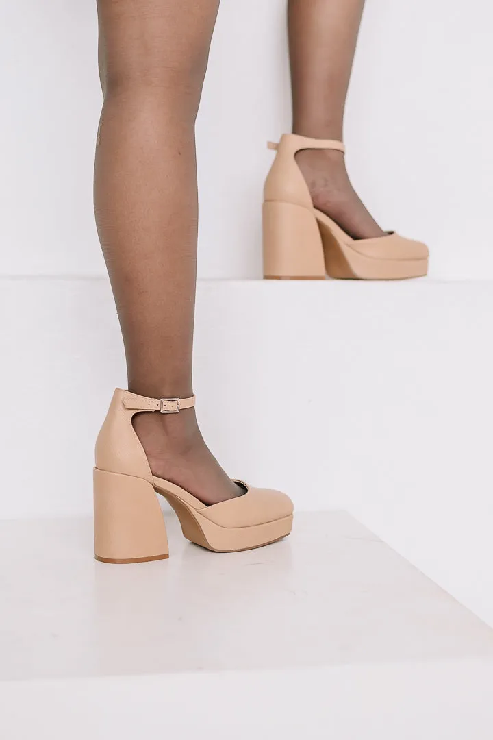 Oslo Chunky Platform Mary Jane Heels