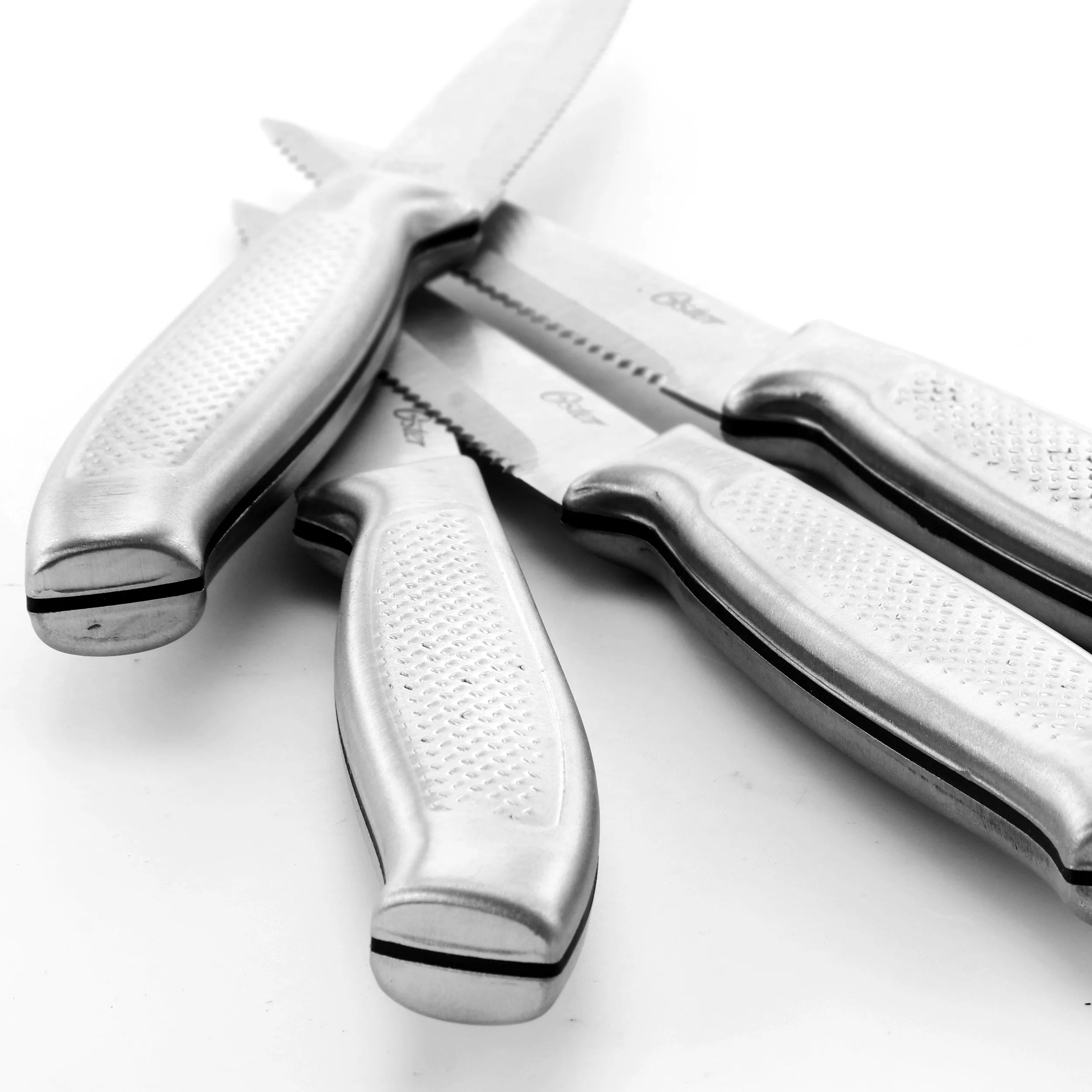 Oster Edgefield Stainless Steel Cutlery Knife Block Set Brushed Satin