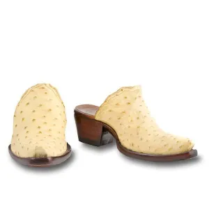 Ostrich Mule - Bone