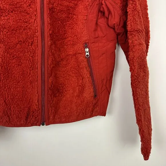 Patagonia Women's Vintage Retro X Fleece Jacket Rust Red Orange Small