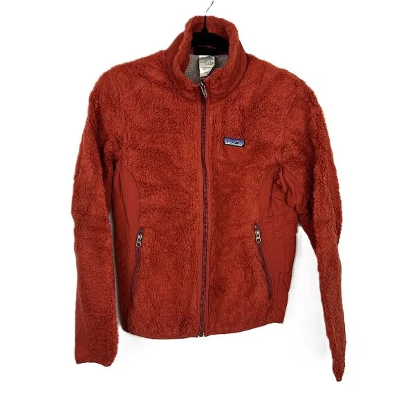 Patagonia Women's Vintage Retro X Fleece Jacket Rust Red Orange Small