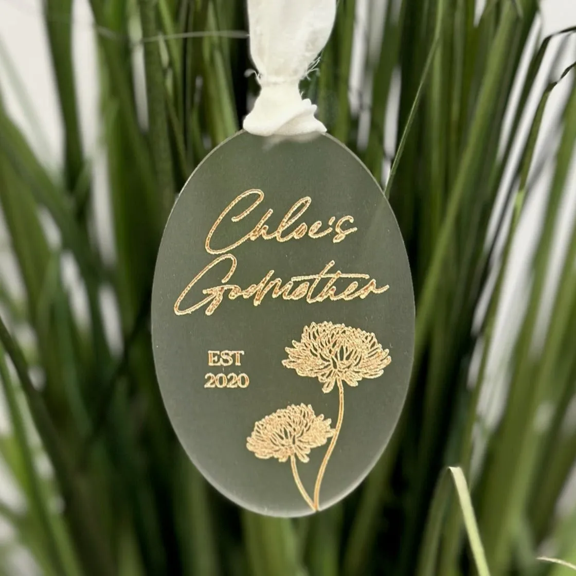 Personalized Godparent Birth Month Ornament