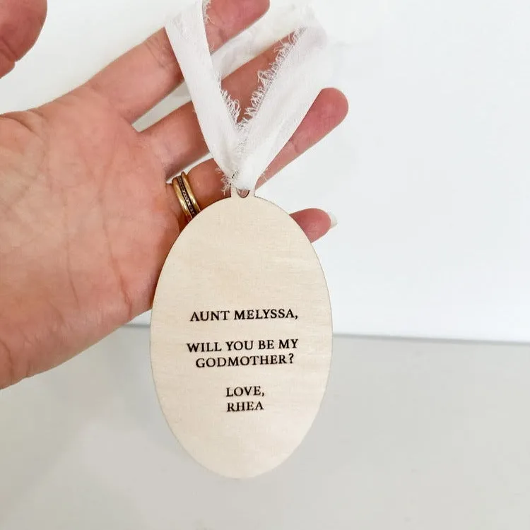 Personalized Godparent Birth Month Ornament