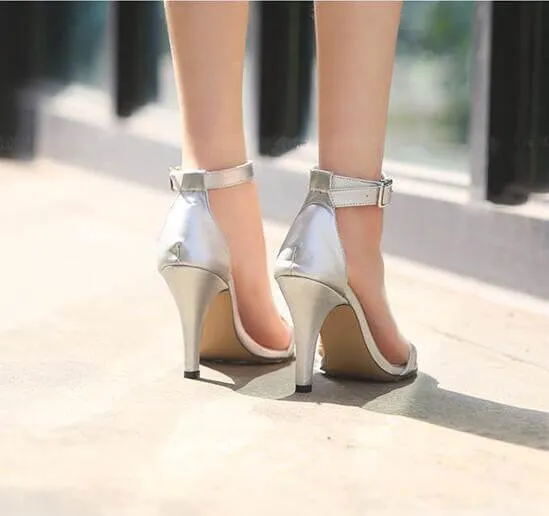 Petite Feet One Strap Ankle Buckle Heel Sandals AS08