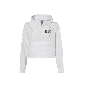 Pi Beta Phi Crop Windbreaker