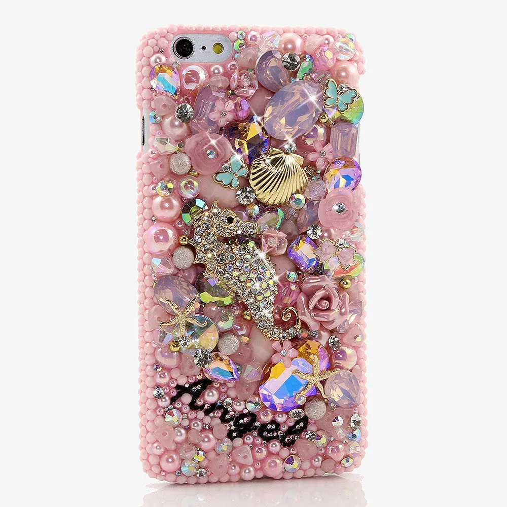 PINK OCEAN Personalized Name & Initials Design (style PN_1112)