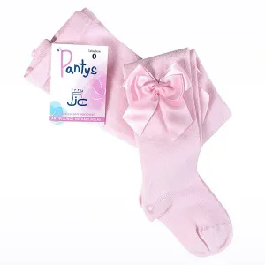 Plain tights with double bow