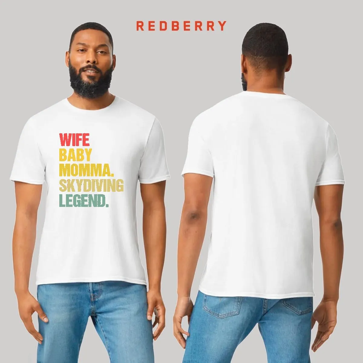 Playera Hombre Paracaidismo Deporte Vintage SK1045