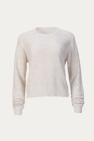 POINTELLE CREWNECK