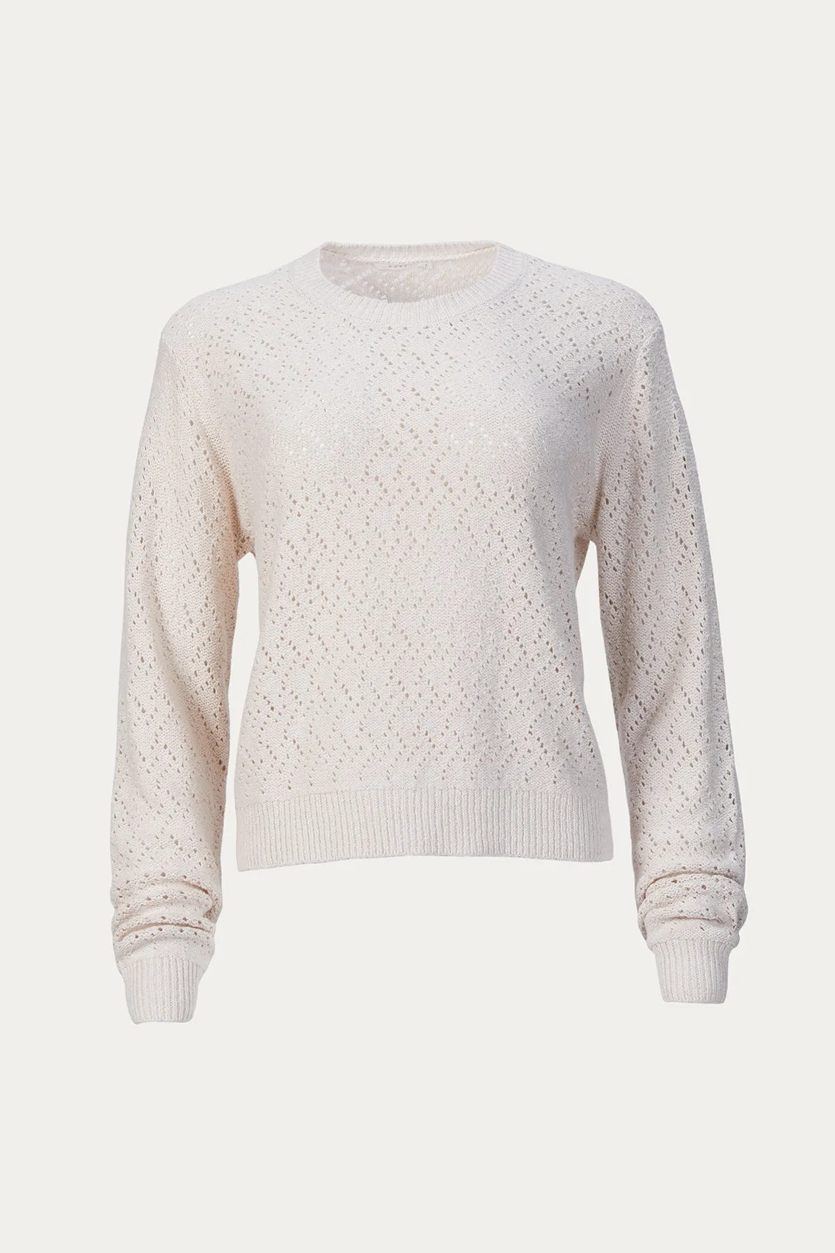 POINTELLE CREWNECK