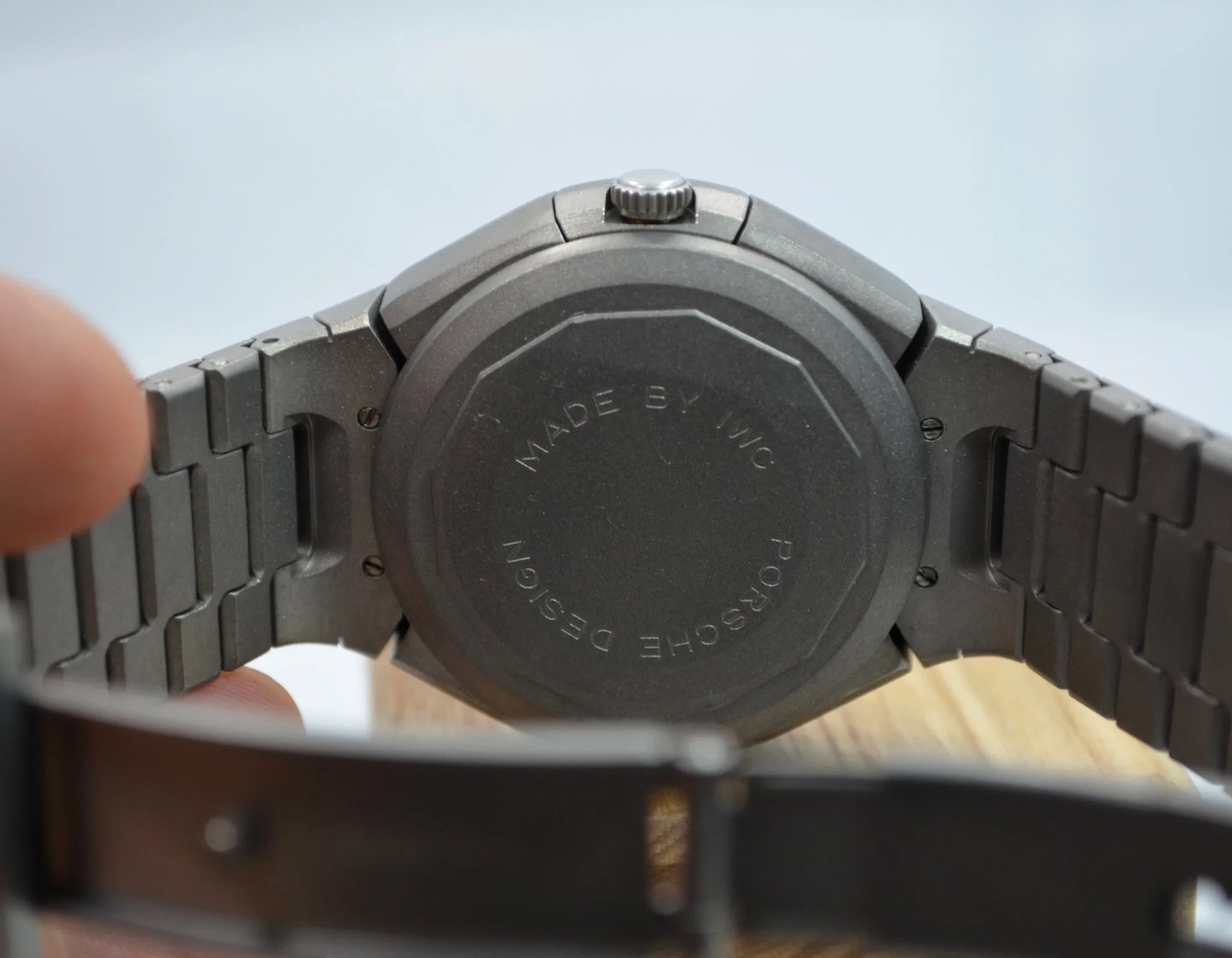 Porsche Design by IWC 3702 Titanium Chronograph Day Date Auto Watch Box Papers