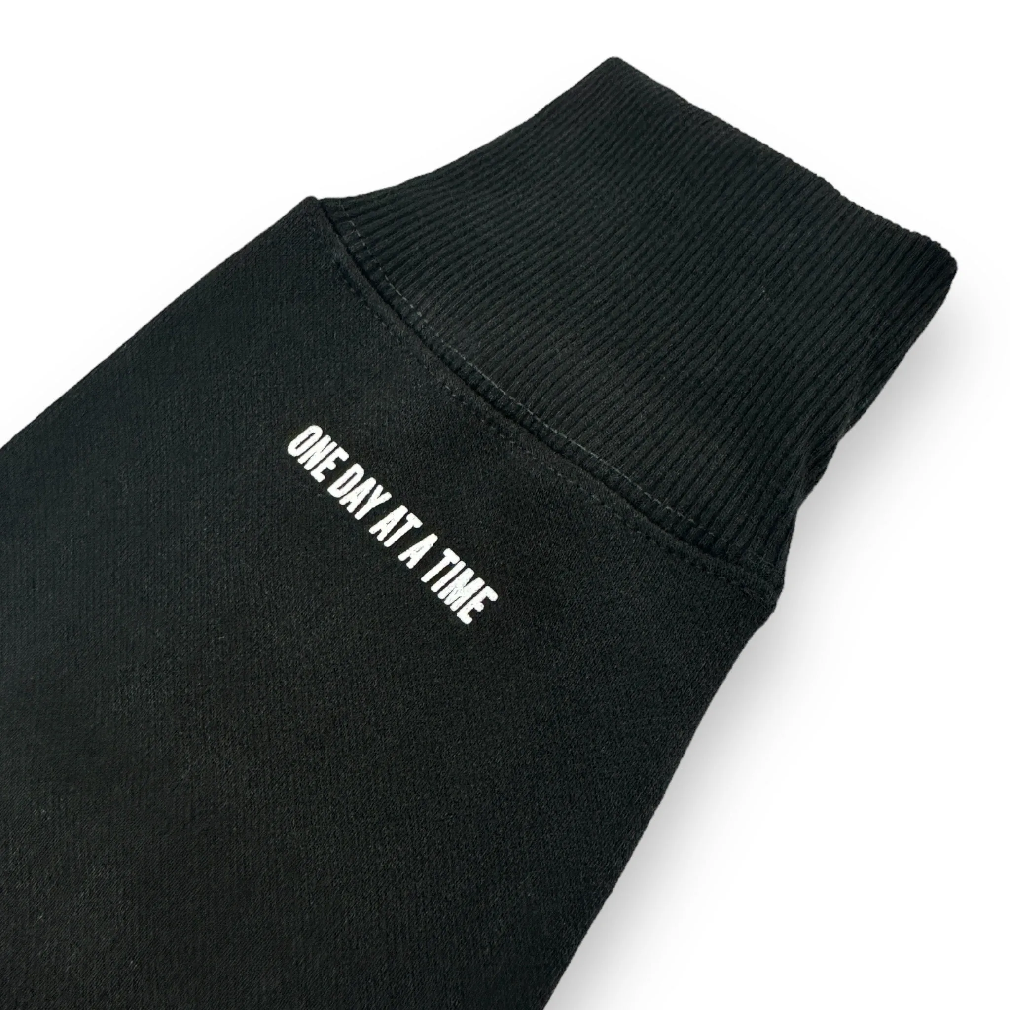 Premium Embroidered Testimony Crewneck - Black