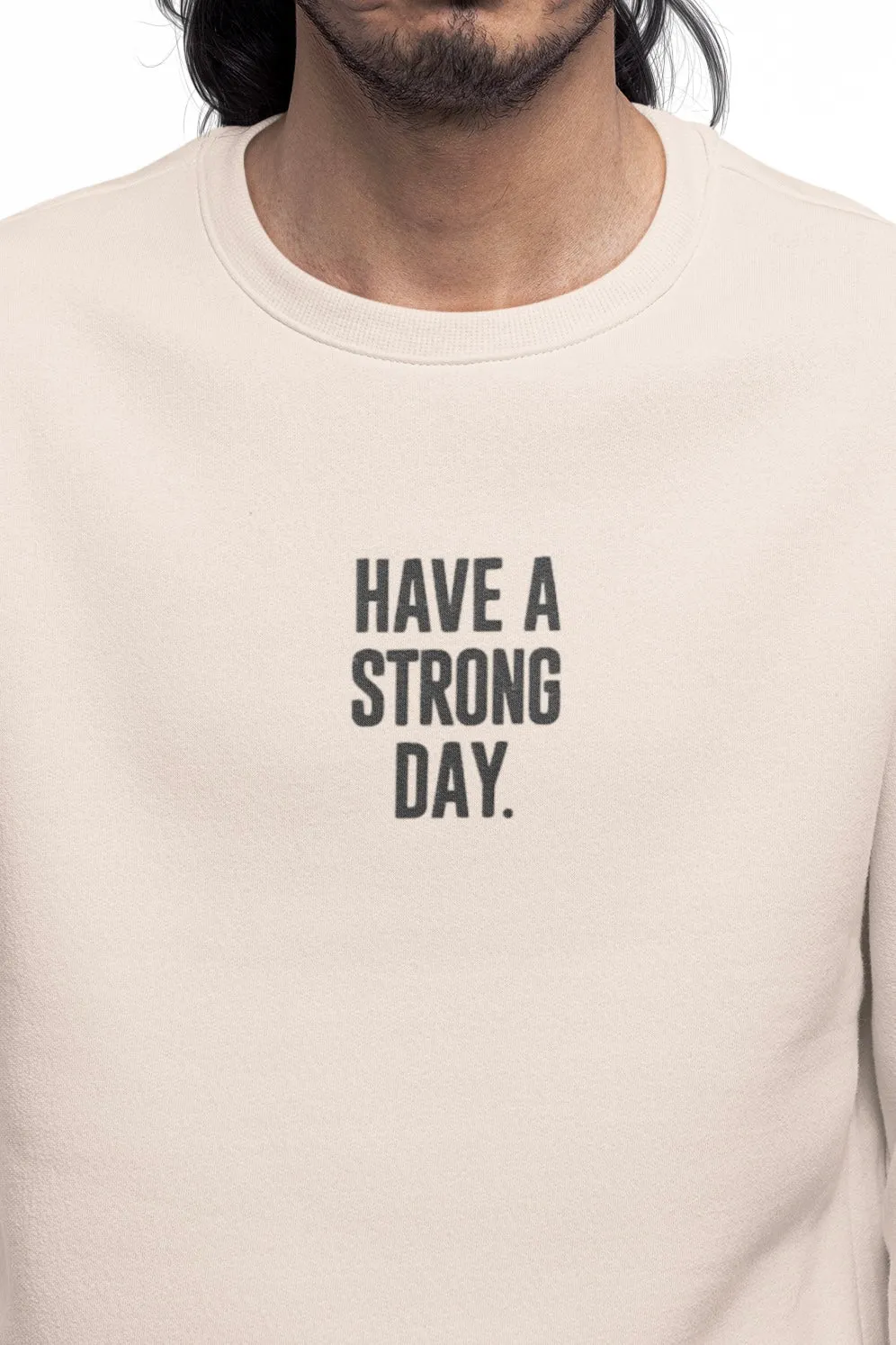 Premium Embroidered Testimony Crewneck - Dust