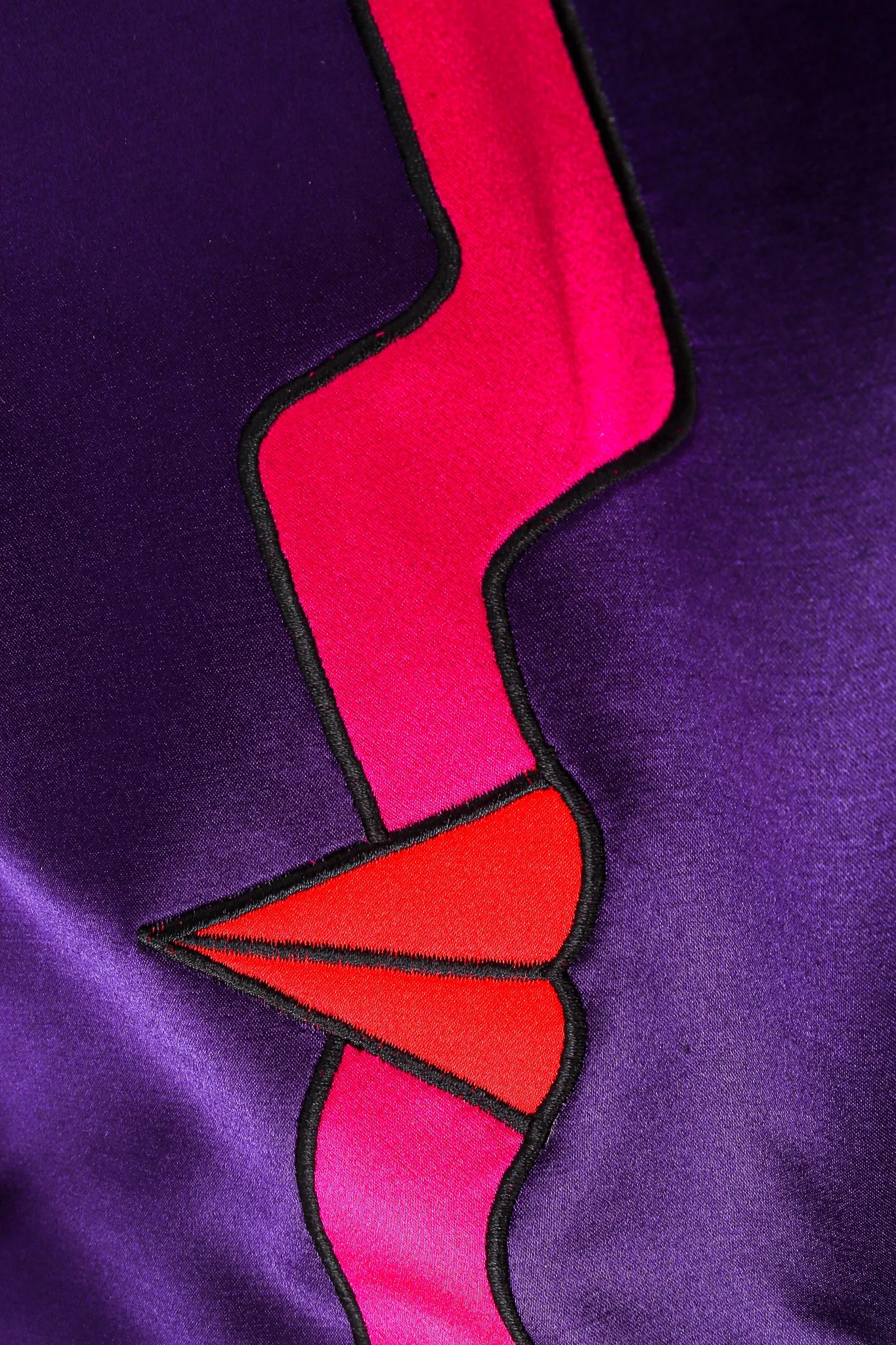 Profile Color Block Satin Jacket