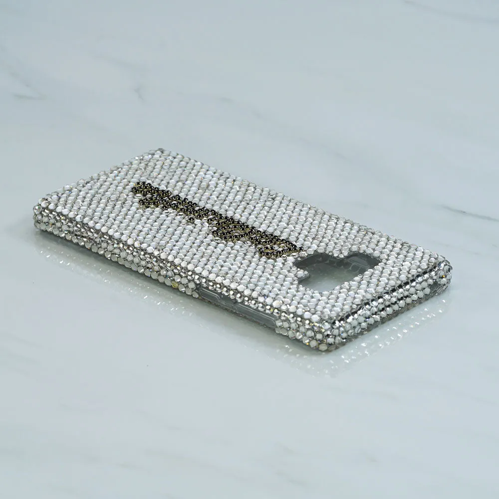 Pure Clear Crystals Personalized Name & Initials Design (style PN_1091)