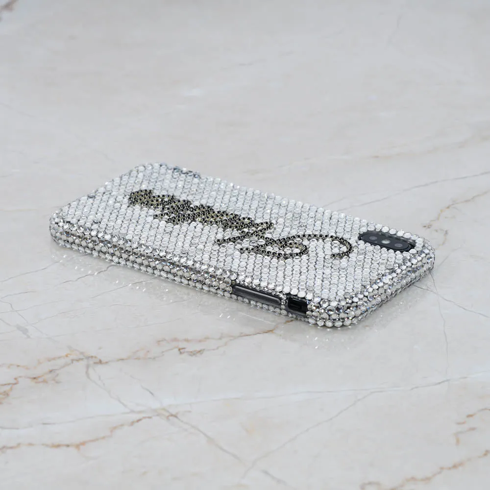 Pure Clear Crystals Personalized Name & Initials Design (style PN_1091)