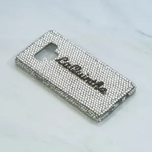 Pure Clear Crystals Personalized Name & Initials Design (style PN_1091)