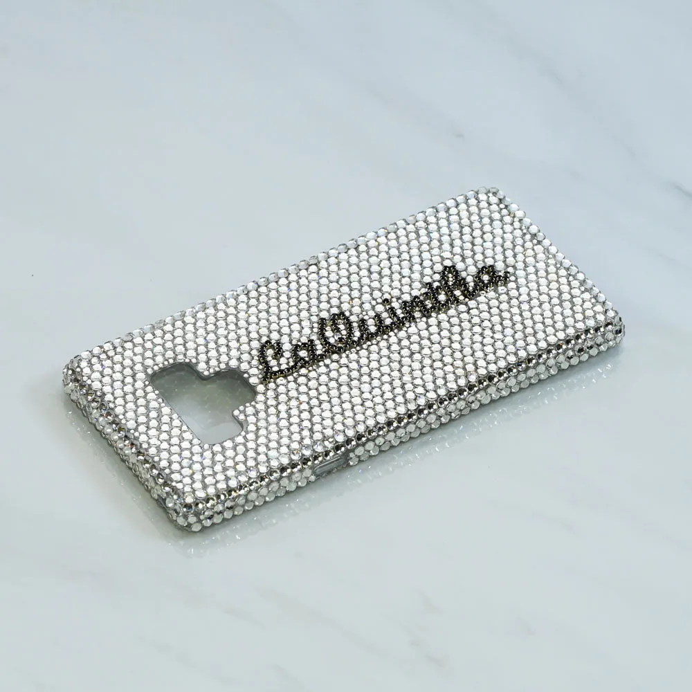 Pure Clear Crystals Personalized Name & Initials Design (style PN_1091)