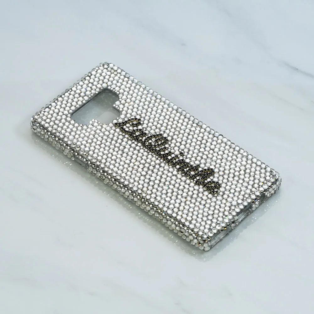 Pure Clear Crystals Personalized Name & Initials Design (style PN_1091)